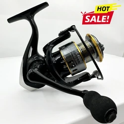 Carrete de pesca ultraligero serie 1000-7000, relación de engranaje intercambiable izquierda y derecha: 5,2:1 /4,7: 1, herramientas de pesca al aire libre con ruedas