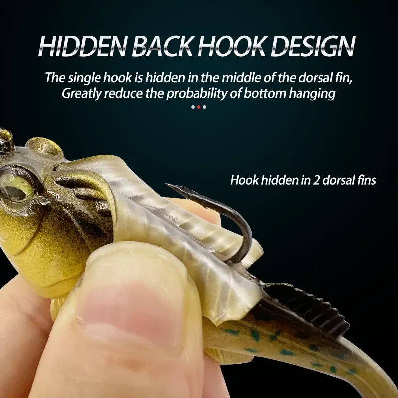 Señuelos de peces saltadores, cola en T, antienvejecimiento inferior, plantilla de cebo suave que se hunde, cebo de pesca de plomo, gusano suave de Color - imagen 4