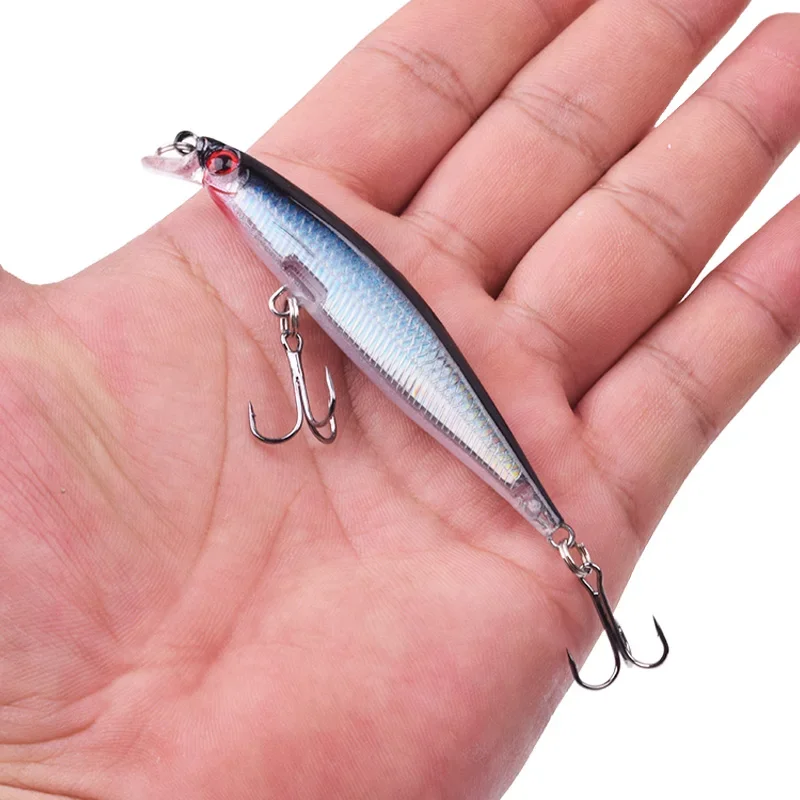 Señuelos de pesca de pececillo de plástico láser, 8cm, 5,2g, Wobblers que se hunden de Japón para lubina, Charkbaits, Swimbaits, cebo profesional, 1 ud. - imagen 2