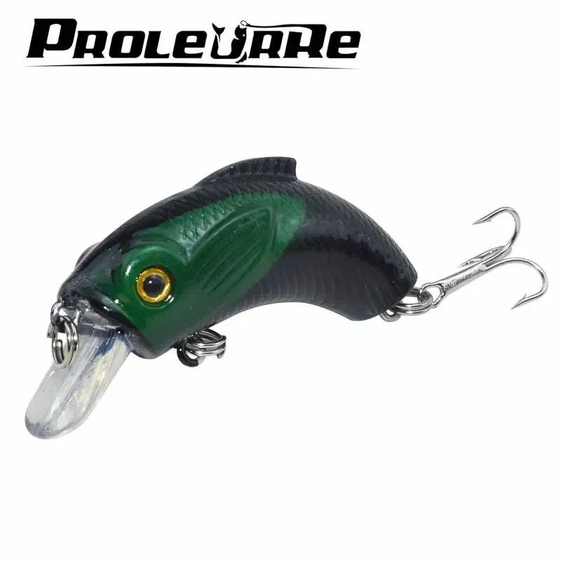 Señuelo de pesca Crankbait de plástico, 5,5 cm, 9g, Wobbler para cebo de pesca, manivela Isca Artificial para Lucio, pececillo láser flotante, 1 ud. - imagen 4