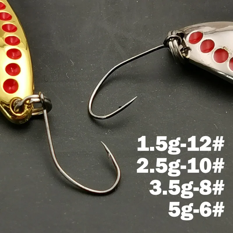 Nuevo 1 Uds señuelo cuchara Señuelos de Pesca Pesca Wobblers Spinner cebos Shads lentejuelas Metal jigging para Pesca de carpa Topwater Isca Bass - imagen 5