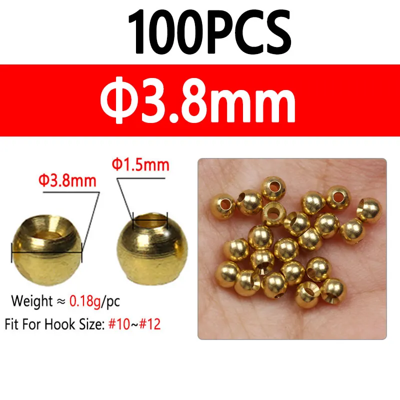 100pcs 3.8mm