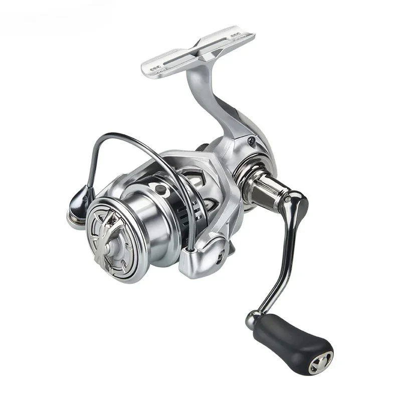 Carrete giratorio de trucha Mavllos MG, relación 5,2: 1, arrastre máximo de 8KG, 4 + 1 rodamientos, carrete giratorio de pesca de lubina ligero de agua salada anticorrosión - imagen 2