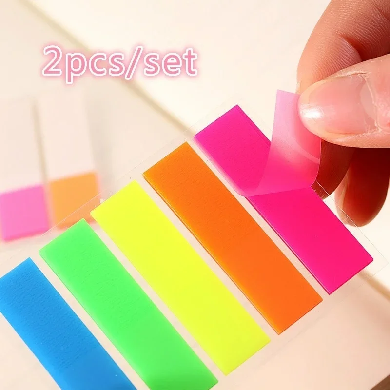 Bloc Notas Kawaii 2026 Adhesivos Fluorescentes Material - imagen 4