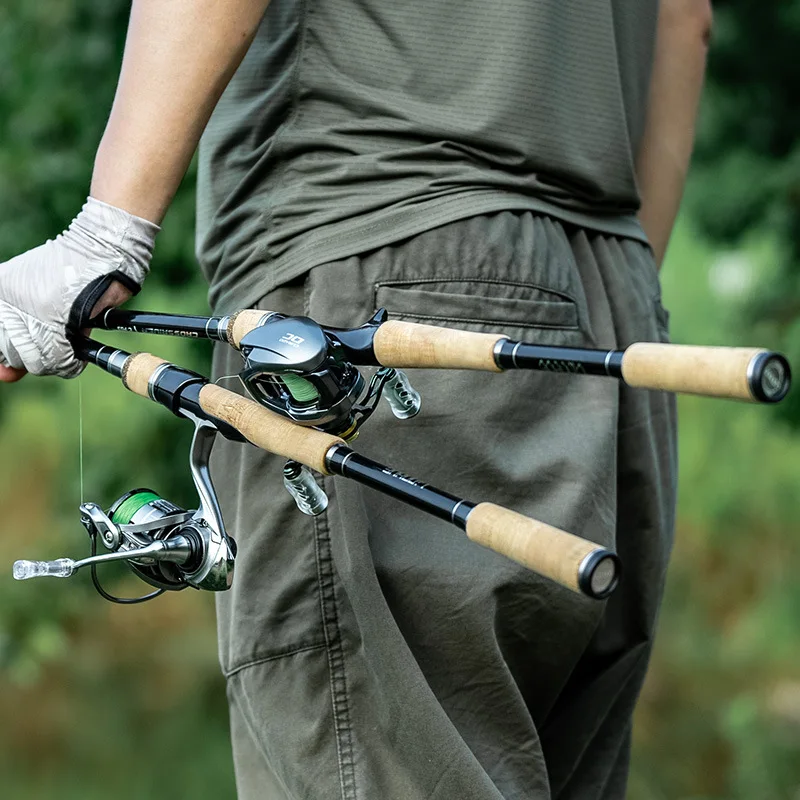 Anillo guía Fuji, caña de pescar de 3 secciones, caña de pescar y fundición ultraligera de fibra de carbono, lanzamiento de distancia, caña de pescar de lubina de trucha - imagen 2