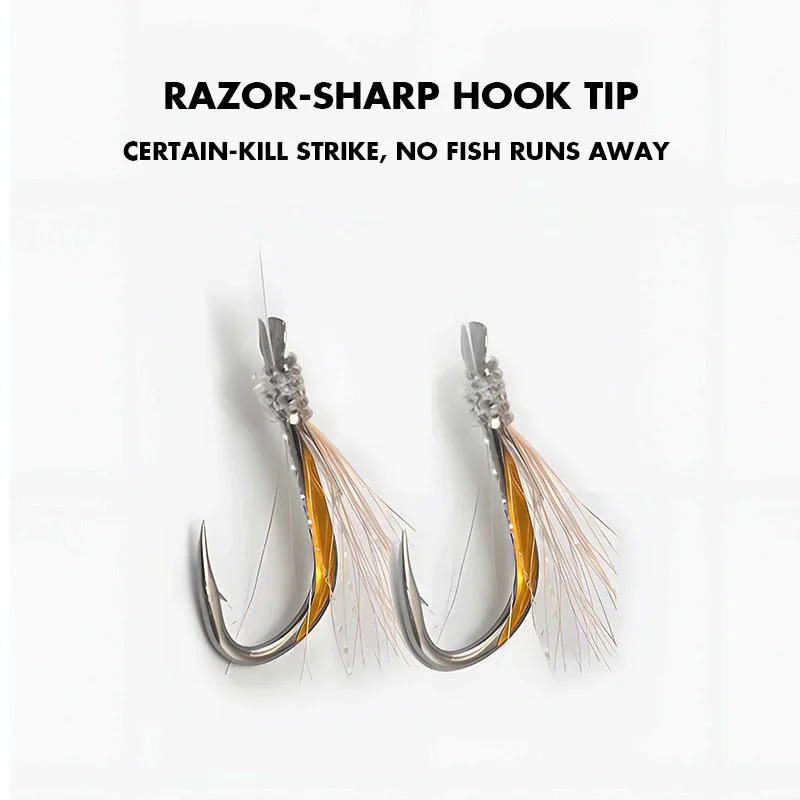 HAYABUSA EX-470 anzuelo de cuerda láser Sabiki súper fuerte, pesca en mar, barco, pesca de atún, aparejo de pesca - imagen 5