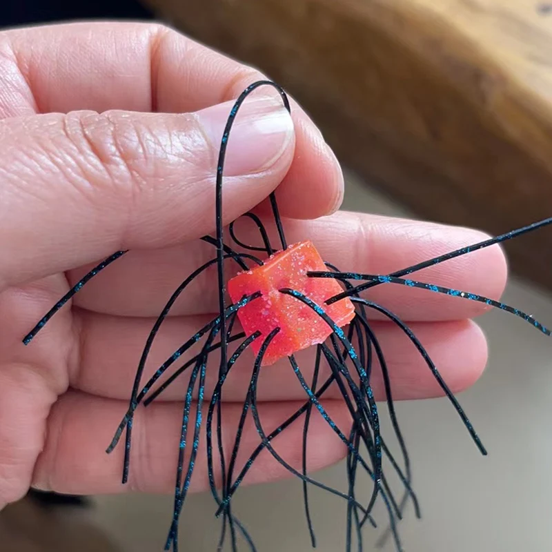 Juego de dados OSP DIY, cebo blando, salado, sin plomo, señuelo de deriva, lubina negra, robo de burro, pez mandarín - imagen 4