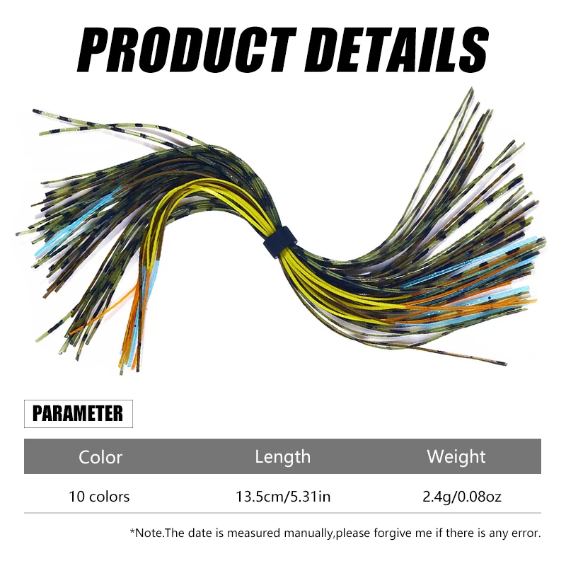 Falda de silicona para spinnerbait, buzzbait y jig – goma flexible - imagen 3