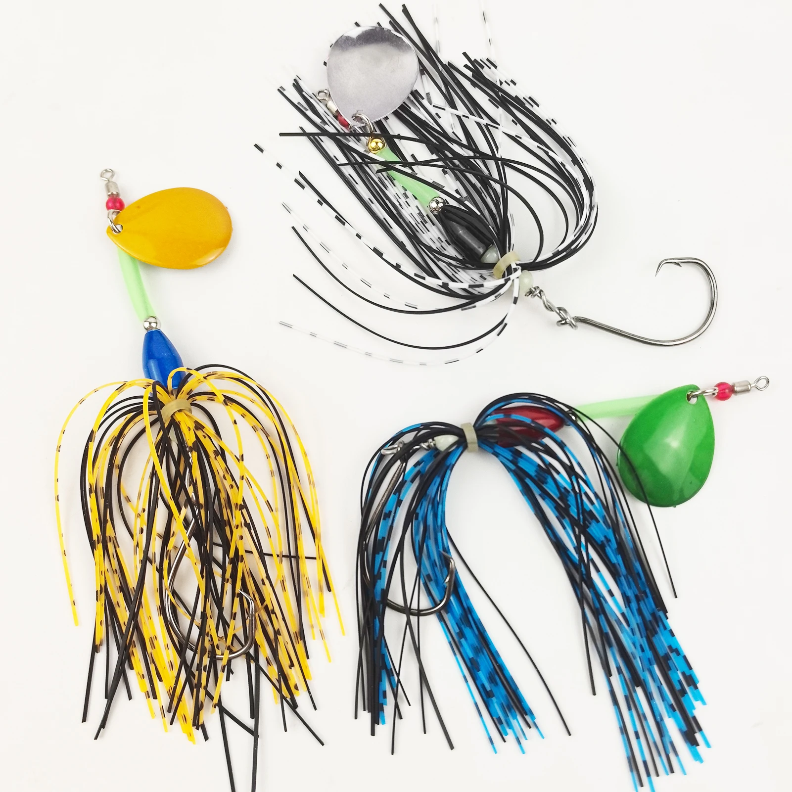 Spinnerbait Free Fishre de un solo anzuelo, plomada y palas - imagen 5