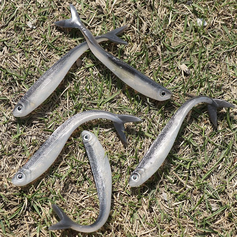 Señuelo Swimbait para lucio con cabeza de plantilla y gusano de vinilo - imagen 5