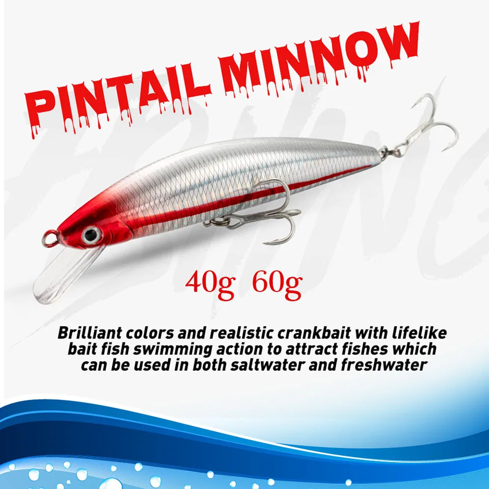 WALK FISH-Señuelos de Pesca de pececillos, 1 piezas, 13cm, 40g, 15cm, 60g, cebo duro Artificial - imagen 3