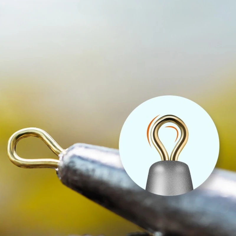 Accesorios de pesca, 5 uds., 30/40g, tipo hoja de sauce con escala, plomo fuerte con anillo, tira larga, aparejos de plomos para pies - imagen 2