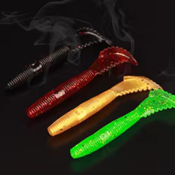 30 Uds 8cm señuelo de pesca suave silicona Drongo Swing Impact Swimbait Jigging Wobblers olor cebos artificiales aparejos de pesca