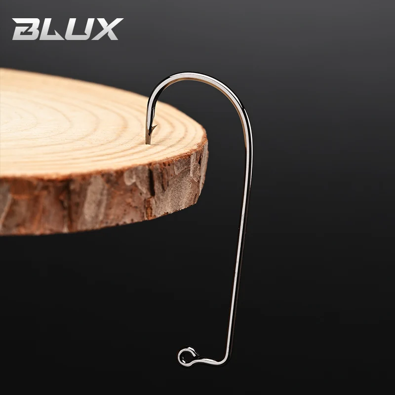 BLUX 20 piezas anzuelo de 90o 2/0 3/0 cabezales de anzuelo de ojo anillado equipo de pesca de agua dulce y salada - imagen 4