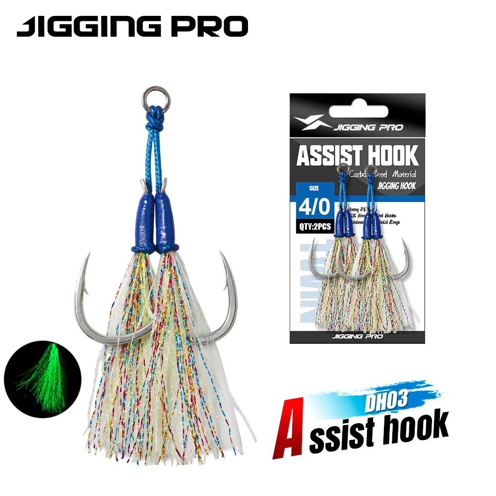 Anzuelos Dobles Luminosos JIGGING PRO para Agua Salada - imagen 3