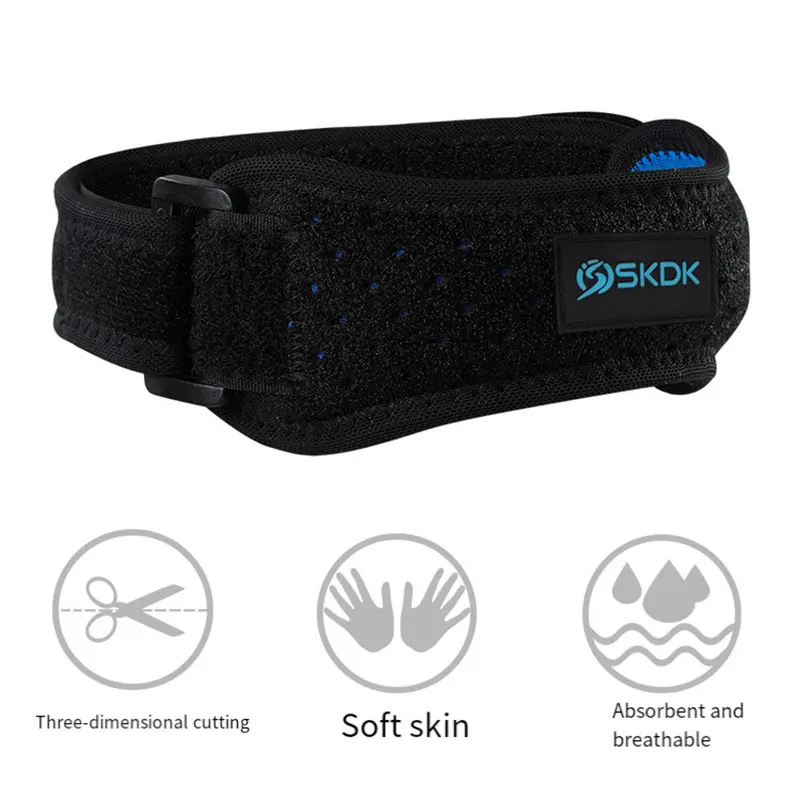 Rodilleras deportivas presurizadas con cinturón para rótula, rodilleras para correr, absorción de impactos, rodilleras antimeniscos, baloncesto y montañismo - imagen 4