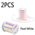 2PCS 2mm Pearl white