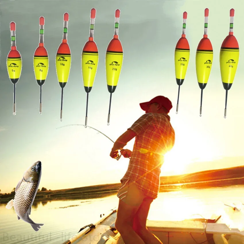 Flotador de pesca luminoso largo EVA, iluminación nocturna Vertical, accesorios de pesca Bobber, 8/10/20/30g, gran oferta - imagen 3