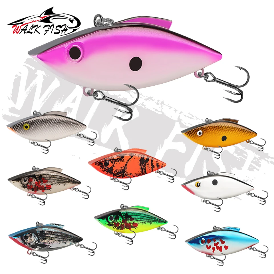 WALK FISH-señuelo De Pesca Artificial, plantilla De Pesca con vibración, 11,4g, 18,6g, VIB, sonajero, Crankbait - imagen 4