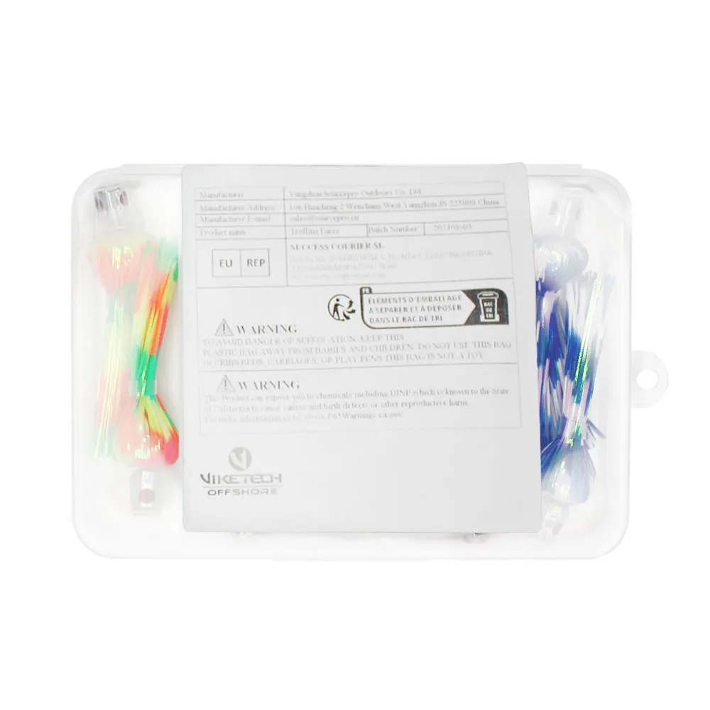 10 Uds. Señuelos de pesca de 2,5 pulgadas de largo de la serie King Buster Bling-faldas holográficas de silicona, perfectos para pesca en agua salada - imagen 2