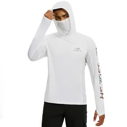 BASSDASH Sudadera técnica de pesca UPF 50+ con capucha para hombre