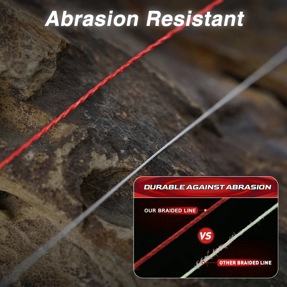 ZUKIBO 8 hilos mejor línea de pesca trenzada línea de PE súper delgada y fuerte 1000M 500M 300M 150M 100M alambre de pesca multifilamento japonés suave, estiramiento casi nulo, sensible, alta resistencia a la abrasión - imagen 5