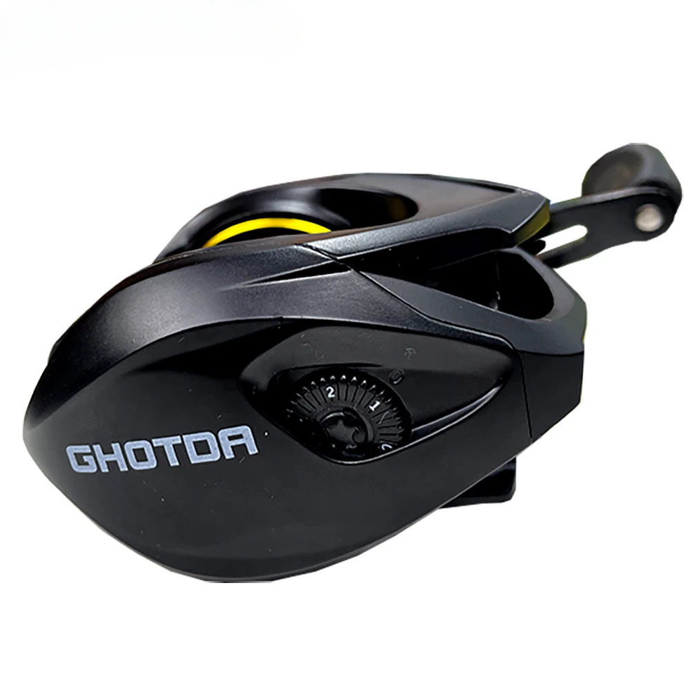 Carrete de Baitcasting de fundición larga, arrastre máximo de 8KG, 17BB + 1RB 7,2: 1, carretes de pesca de alta velocidad, sistema de freno magnético de mano izquierda/derecha de 219g - imagen 5