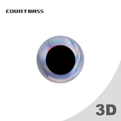 Ojos 3D plateados Countbass para señuelos duros – Varios tamaños