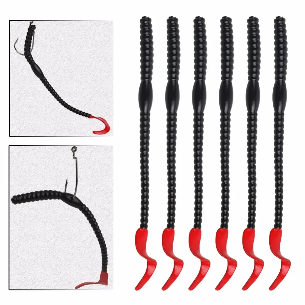 Sougayilang 20 piezas señuelo de Pesca cebo Artificial suave 2,5g/0,08 oz cebo de silicona de goma rizado largo aparejos de Pesca Isca - imagen 3