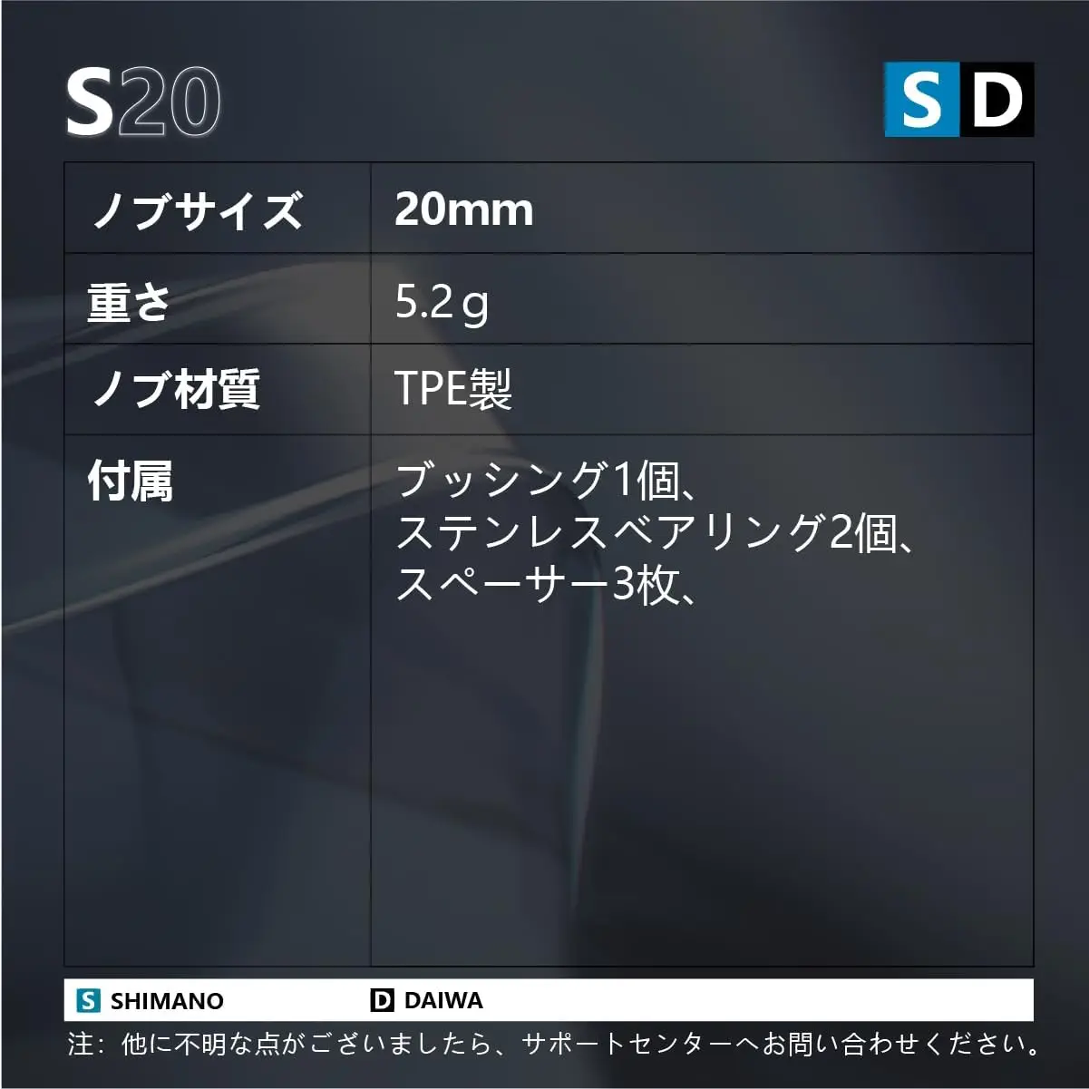 Perilla de carrete Gomexus de 20mm, pesca ultraligera para Shimano Stradic Vanford Curado Daiwa Steeze Tatula Spinning Baitcasting S20 - imagen 2