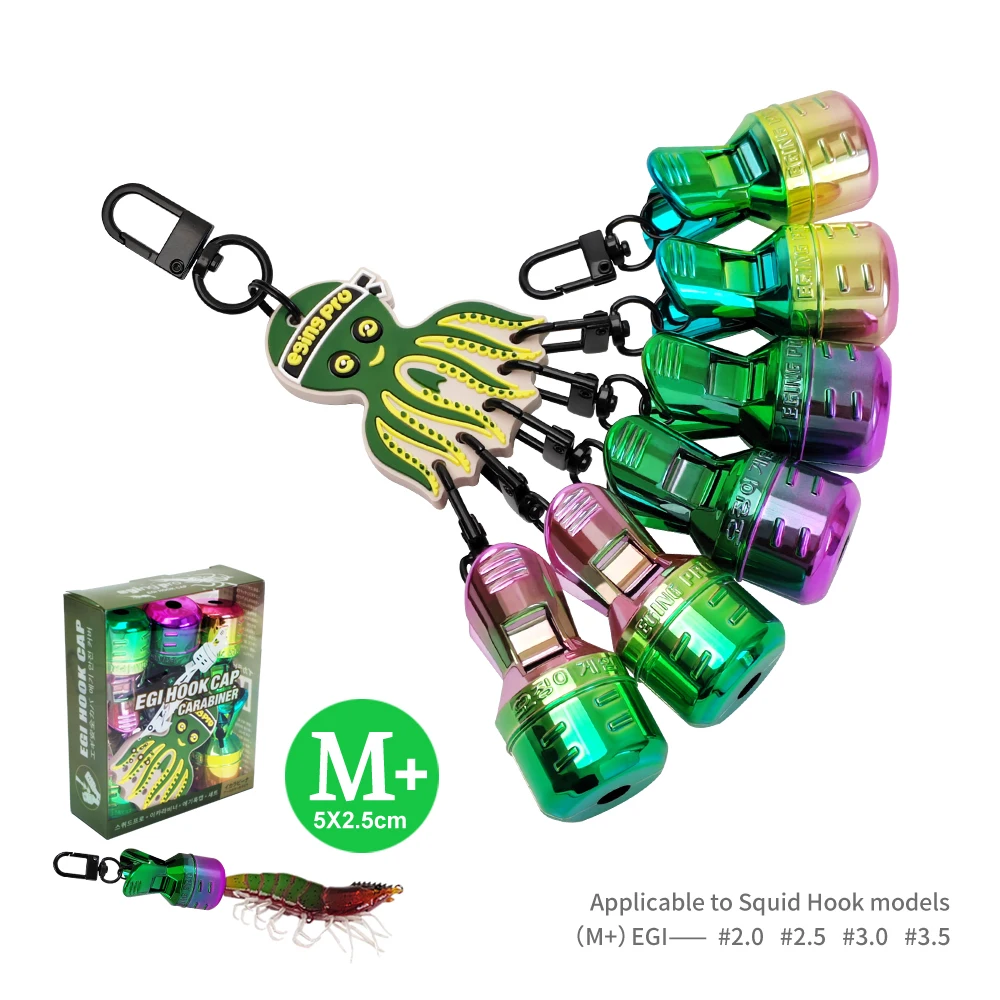 Nuevo Camarones de madera coloridos galvanizados M #   2.0- #   Cubierta de gancho 3,5, cubierta de madera para camarones, cubierta antigancho, accesorio de pesca portátil - imagen 2