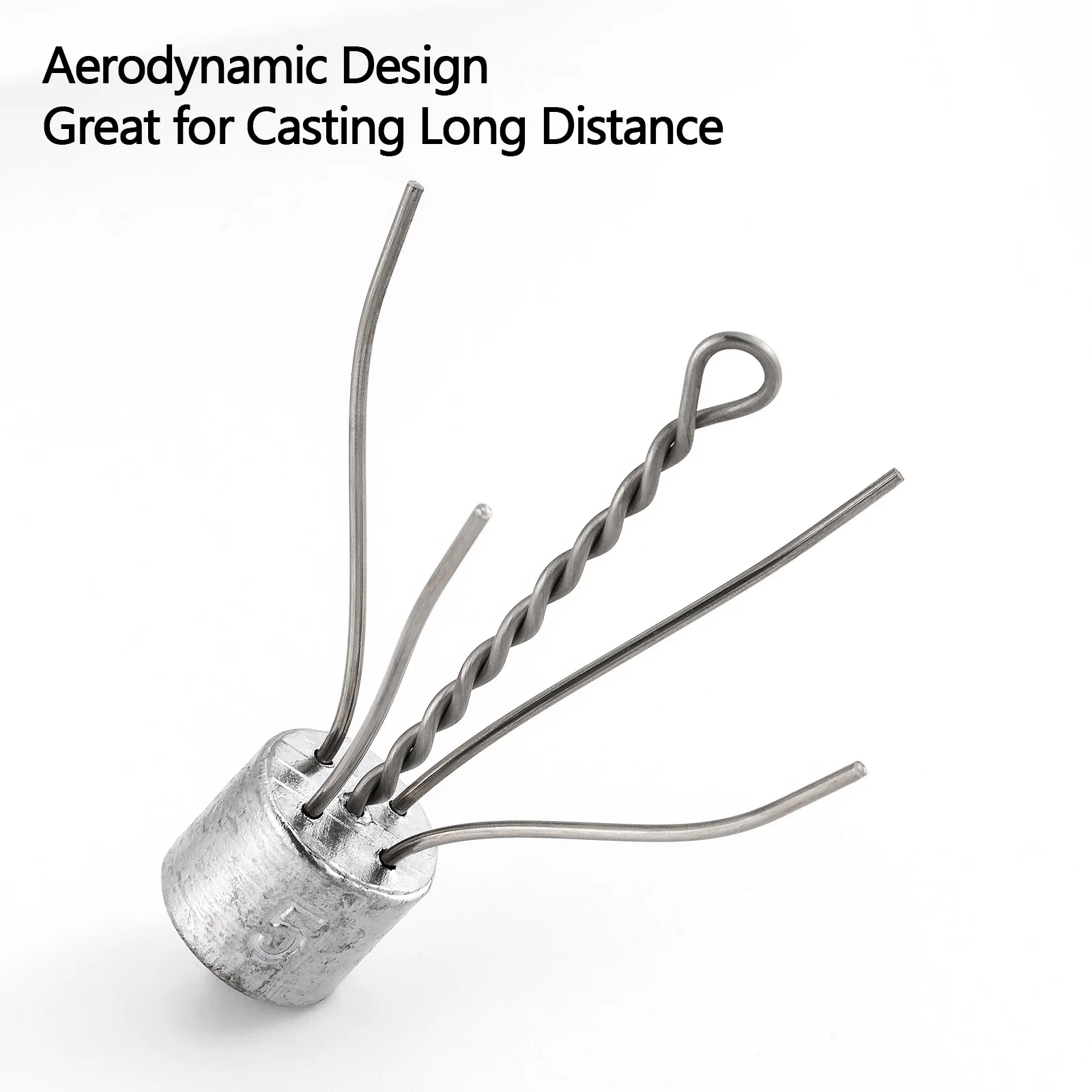 Peso de pesca Sputnik, plomada de pesca de Surf de araña de 5 piezas, plomo de pesca de agua salada, fundición al curricán, soporte inferior de pesca de mar - imagen 2