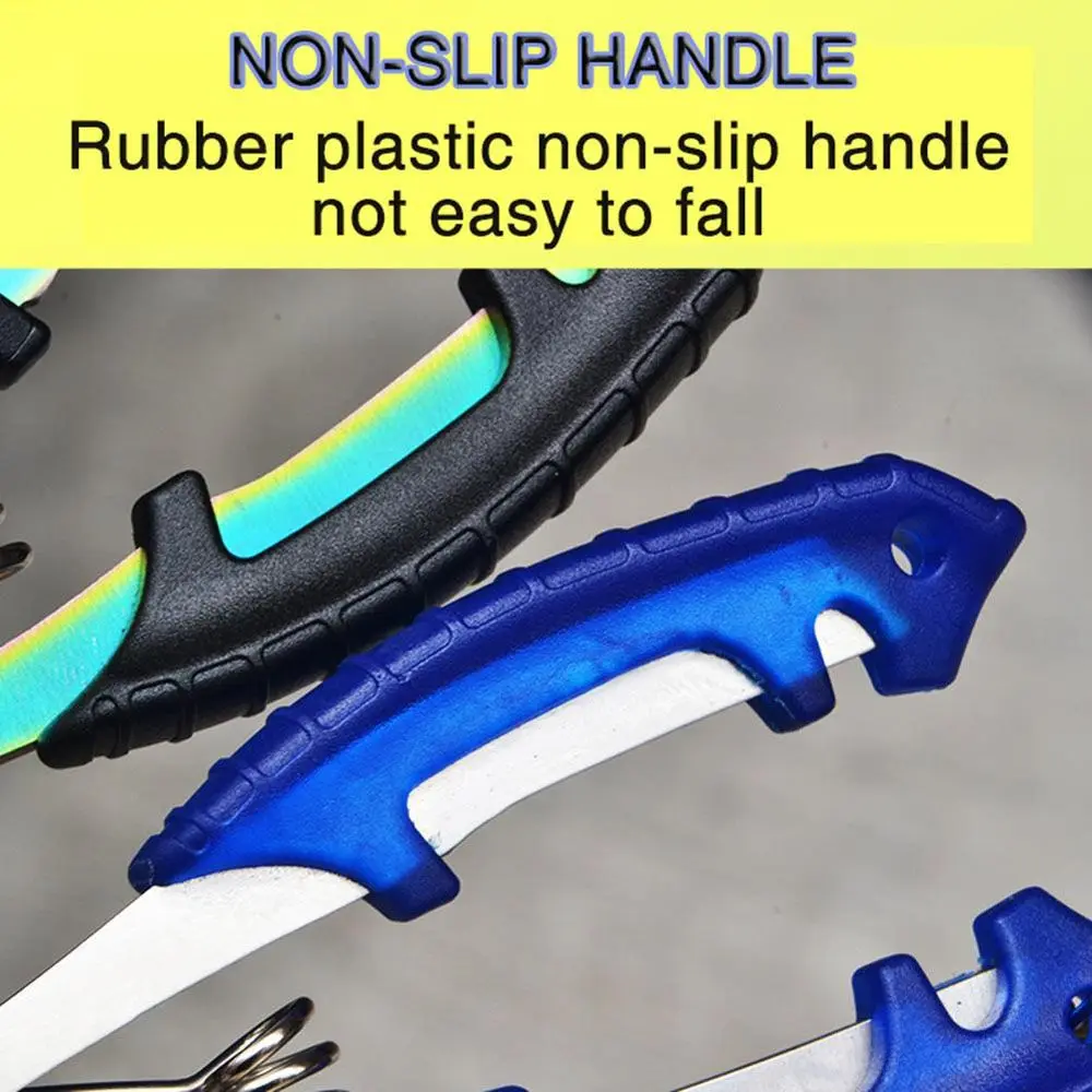 Cortador de línea de pesca, herramienta de pesca, accesorios de pesca, aparejos de pesca de acero inoxidable, cortador de línea, removedor de anzuelos, alicates de pesca - imagen 4