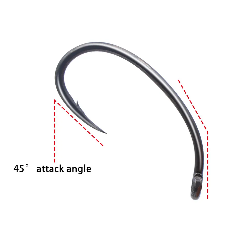 Anzuelos Klor X ultraafilados acero aleado para carpa feeder hair rig - imagen 2