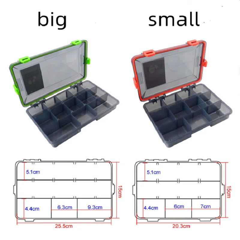Caja de pesca multifuncional, contenedor de cebo para peces, caja de herramientas de almacenamiento de cebo portátil, estuche organizador de aparejos impermeable de gran capacidad - imagen 3