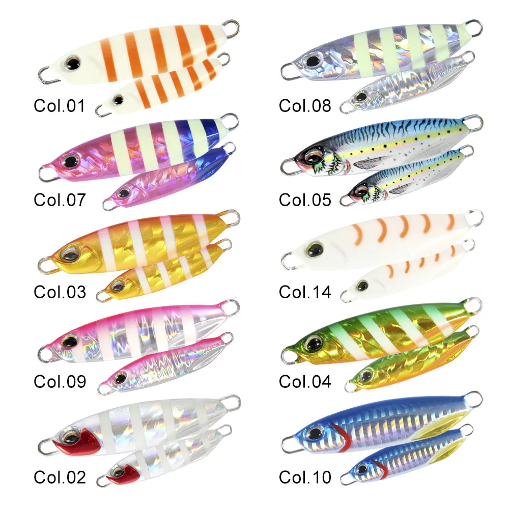 WEIHAI FSTK-señuelo de pesca de lubina Artificial, cuchara de plantilla fundida de Metal, 20/30/40/60/80G, fundición a tierra - imagen 5