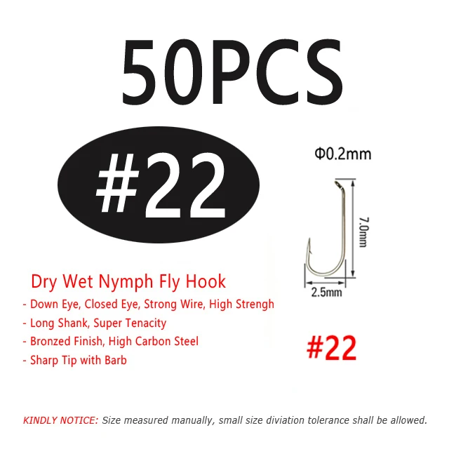 50PCS Size 22