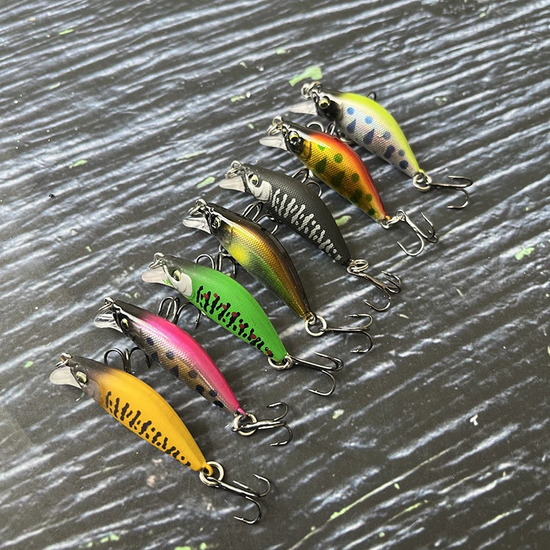 Señuelos de pesca de pececillo que se hunden, 3g, 35mm, cebo duro japonés para trucha de agua dulce, Swimbait, Jerkbait pequeño Wobbler - imagen 5