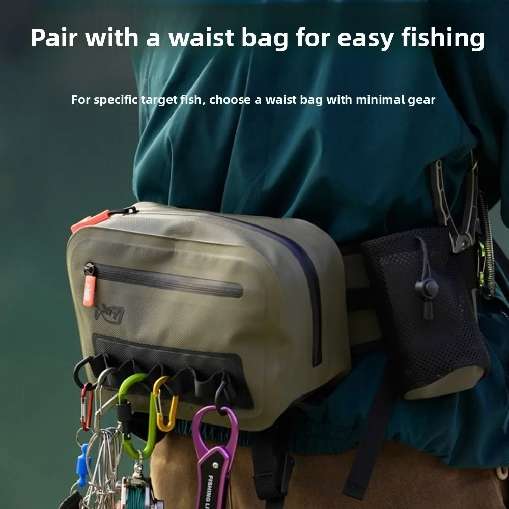 Bolsa de pesca impermeable TPU doble capa – Bandolera porta aparejos - imagen 4