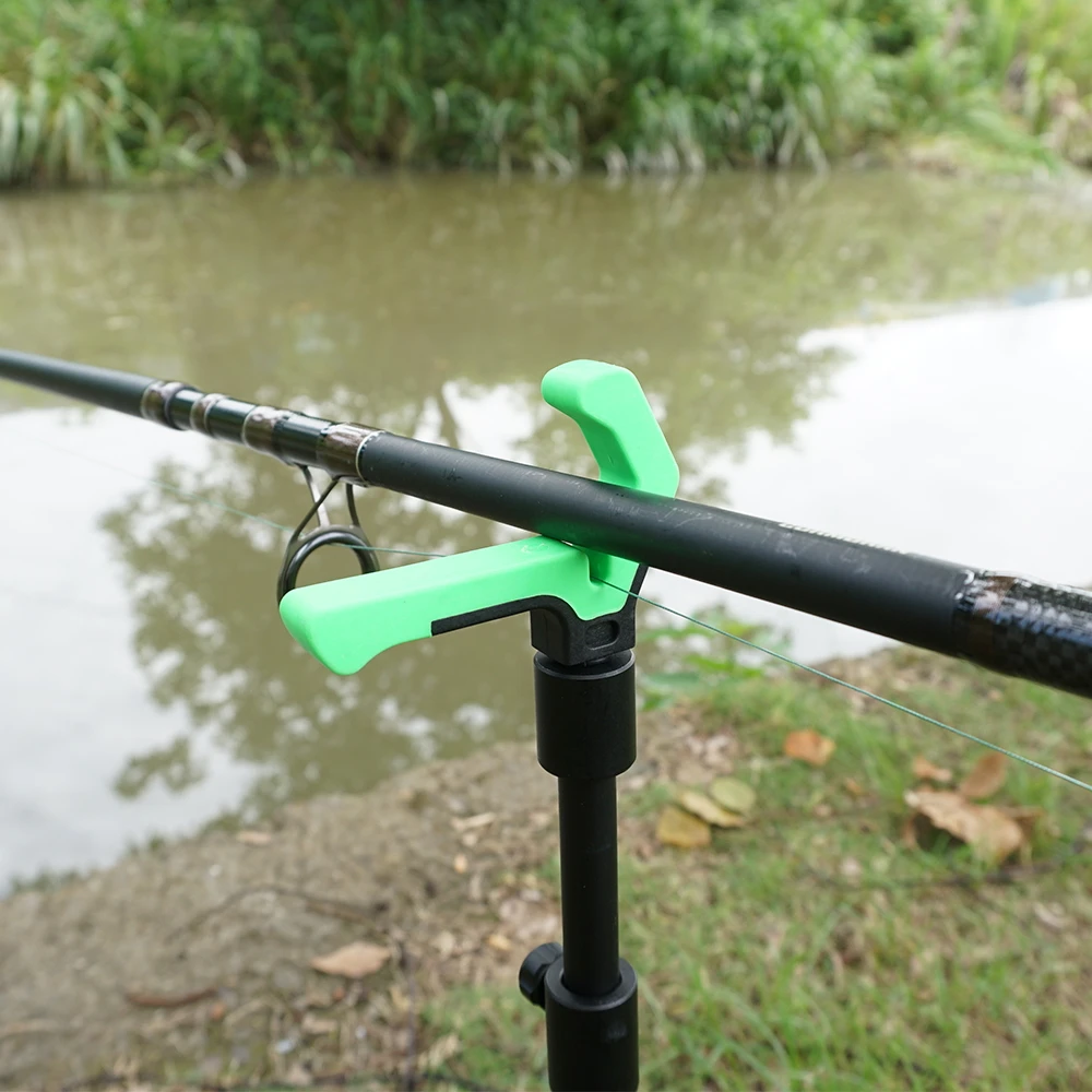 Hirisi, 1 pieza, cabezal de descanso para caña de pescar de carpa, palos para banco de pesca, barra de zumbido, alimentador, cabezal de apoyo para caña, aparejos de pesca AC204 - imagen 2