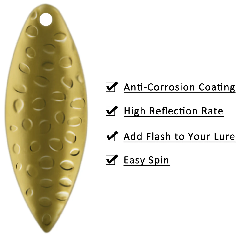 18 Uds Spinner cuchillas señuelo de pesca Colorado Spinner cuchillas para DIY Spinnerbaits Walleye Rig trucha salmón pesca de lubina - imagen 3