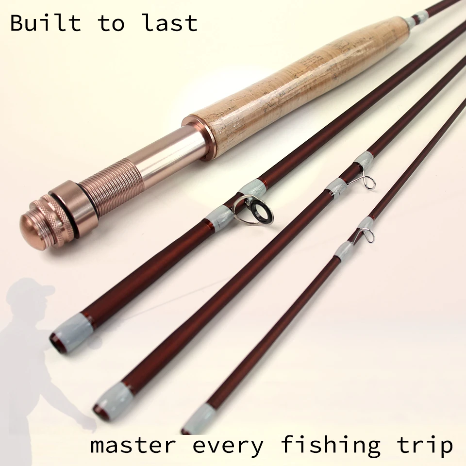Esta caña de pescar con mosca de cuatro secciones combina características ligeras y prácticas, hace un trozo profesional de aparejos de pesca. - imagen 3
