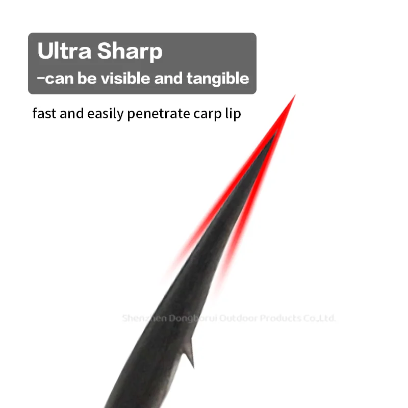 Anzuelos para carpa ultra afilados – Vástago largo con PTFE - imagen 4