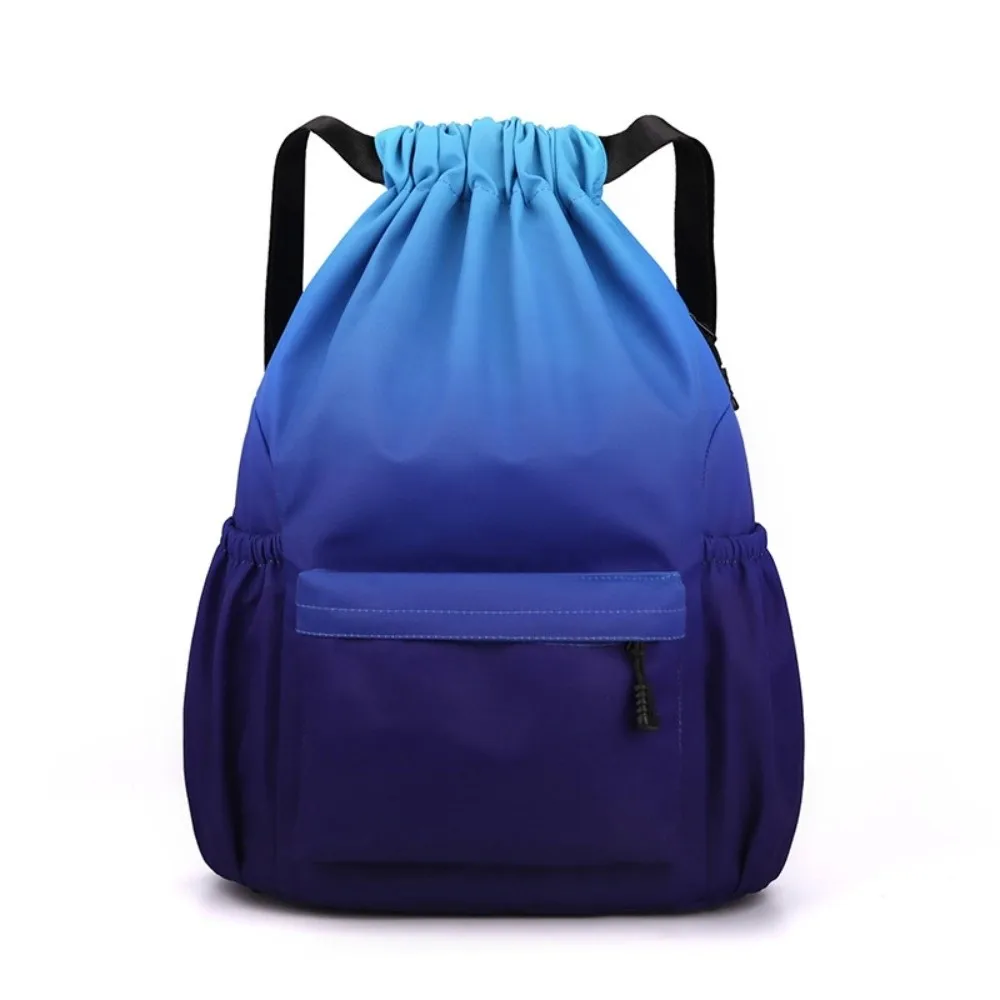 Mochila de gimnasio impermeable a la moda, mochila con cordón Premium de Color degradado, bolsa de gimnasio multifuncional de gran capacidad para mujeres y hombres