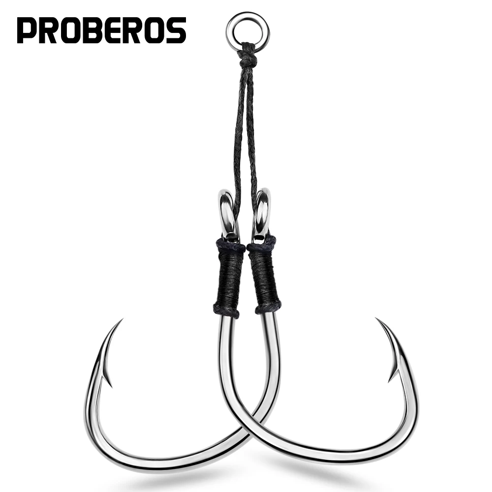 Anzuelos Dobles Jigging PROBEROS – Acero Alto Carbono