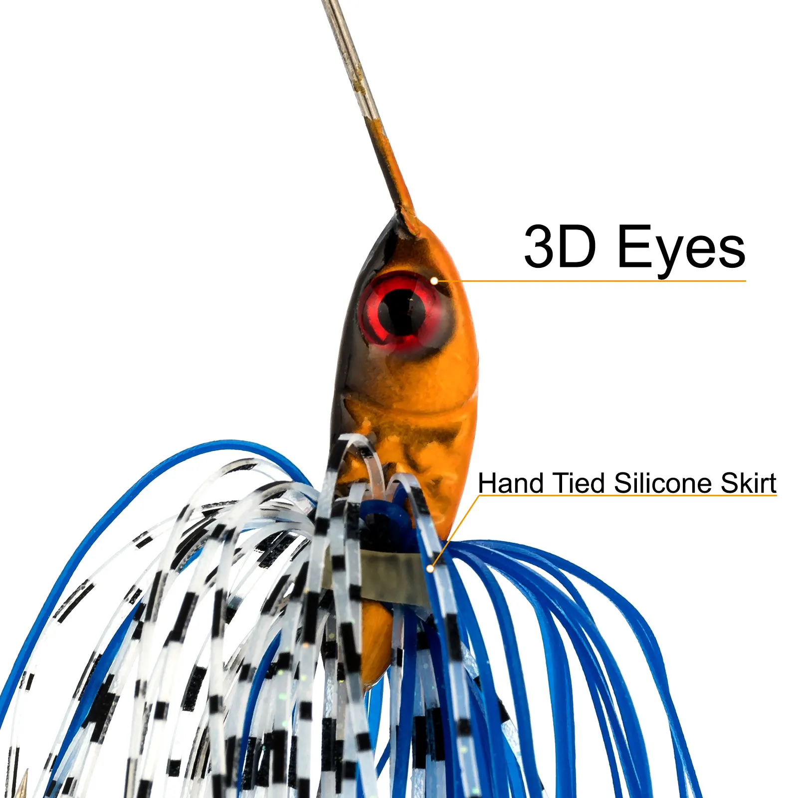 Jig Head Spinnerbait Colorado – Señuelo para lubina - imagen 3