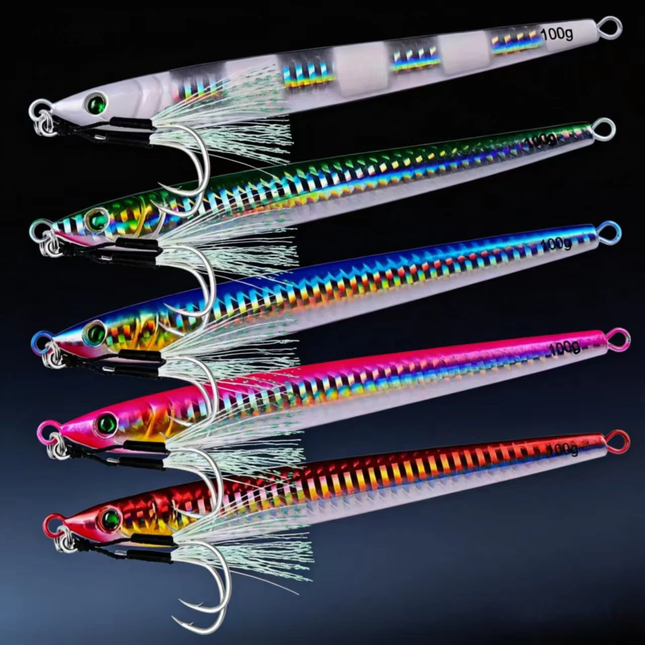 Jig metálico lento para atún y lubina – Señuelo pesca agua salada