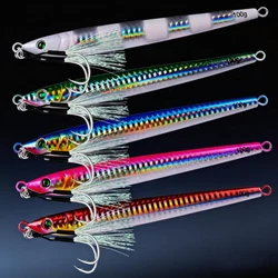 Jig metálico lento para atún y lubina – Señuelo pesca agua salada