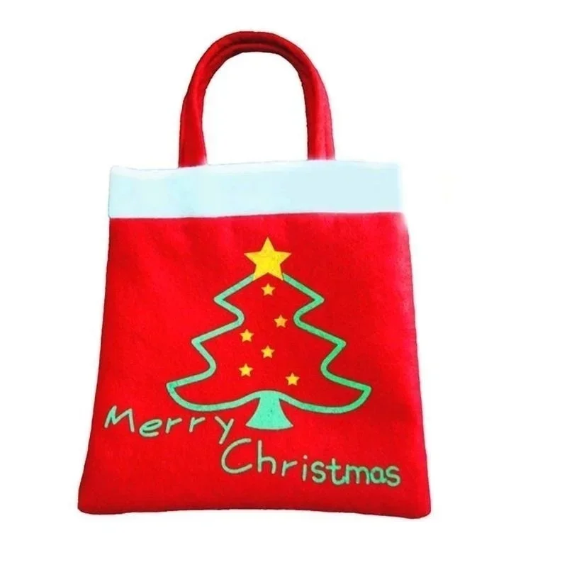 Bolsa de Feliz Navidad para niños, bolsa de dulces, Mini bolso, decoración de Navidad, Fiesta en casa, Año Nuevo - imagen 5