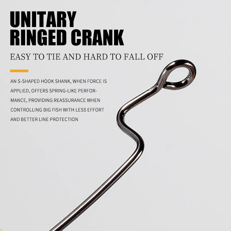 Anzuelos de pesca supercontinent para pesca de lubina, anzuelos de manivela compensados de acero rico en carbono, cebo de gusano suave, anzuelos de molde, anzuelo de aparejo Texas - imagen 4